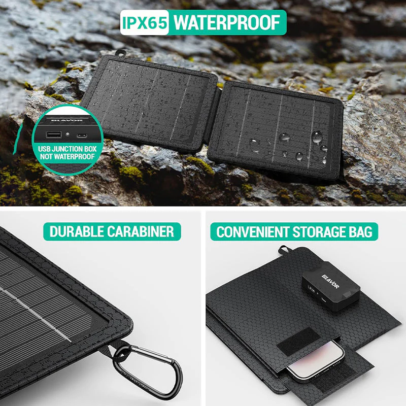 Sakerplus 10W Fast Charging Portable Solar Charger - Image 10