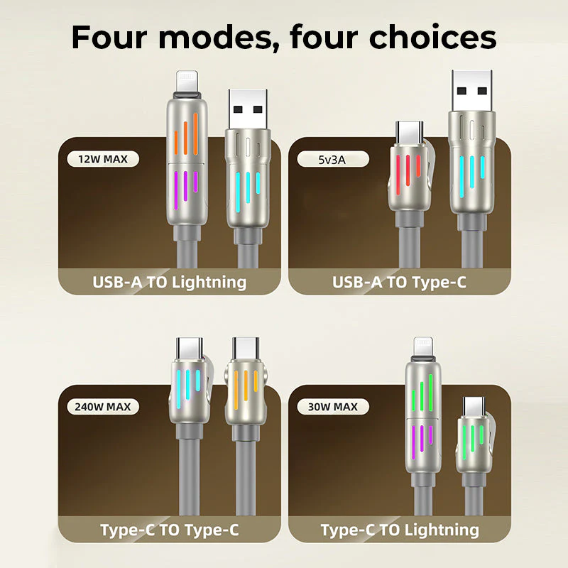 240W 4-in-1 USB C Cable - Image 6