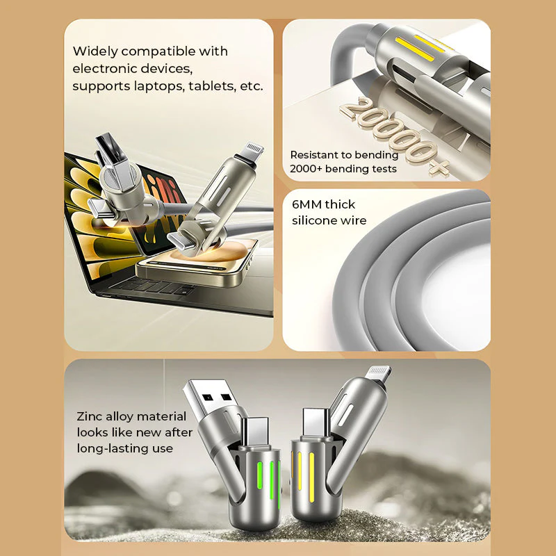 240W 4-in-1 USB C Cable - Image 7