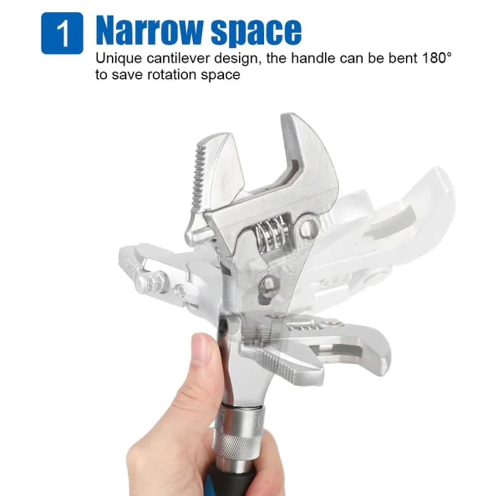 5-In-1 Adjustable Ratchet Wrench - Image 10