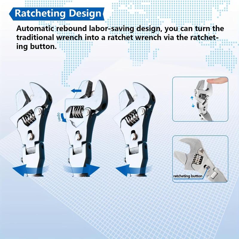 5-In-1 Adjustable Ratchet Wrench - Image 3