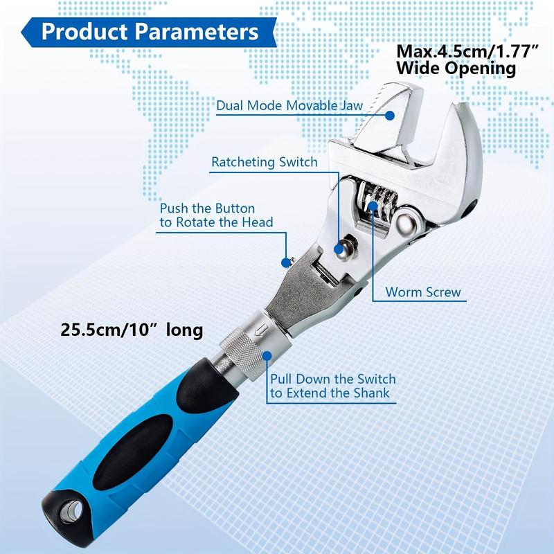 5-In-1 Adjustable Ratchet Wrench - Image 5