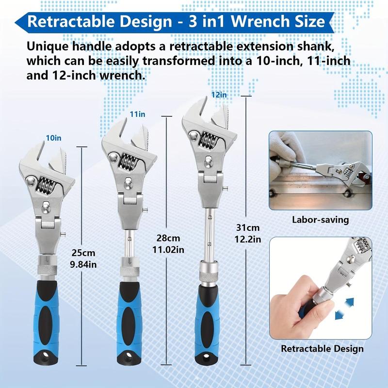 5-In-1 Adjustable Ratchet Wrench - Image 8