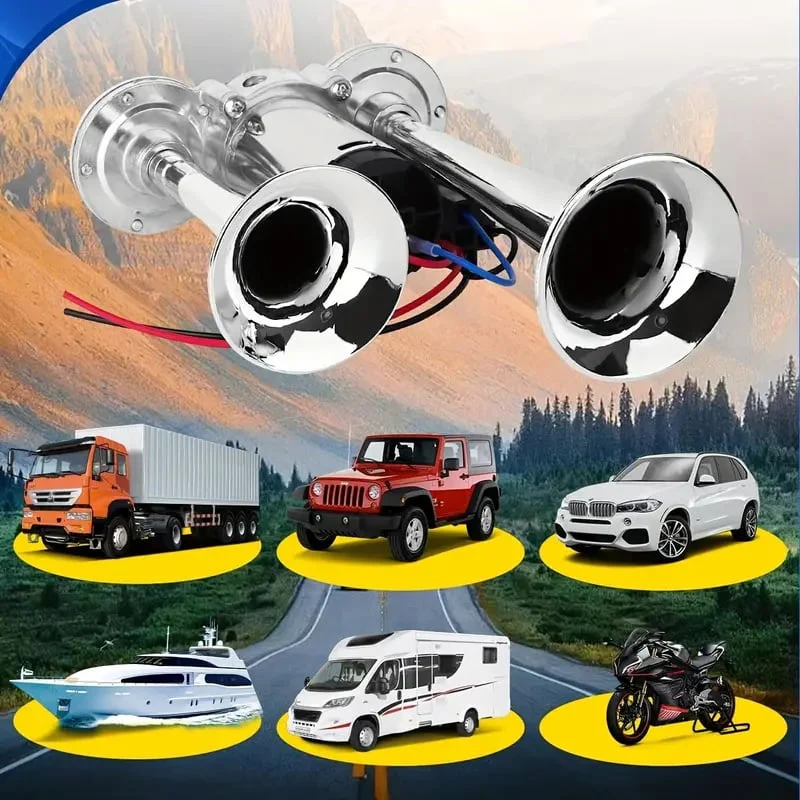 600DB Dual-Tone Metal Car Horn - Image 3