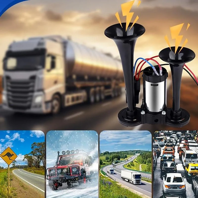 600DB Dual-Tone Metal Car Horn - Image 4