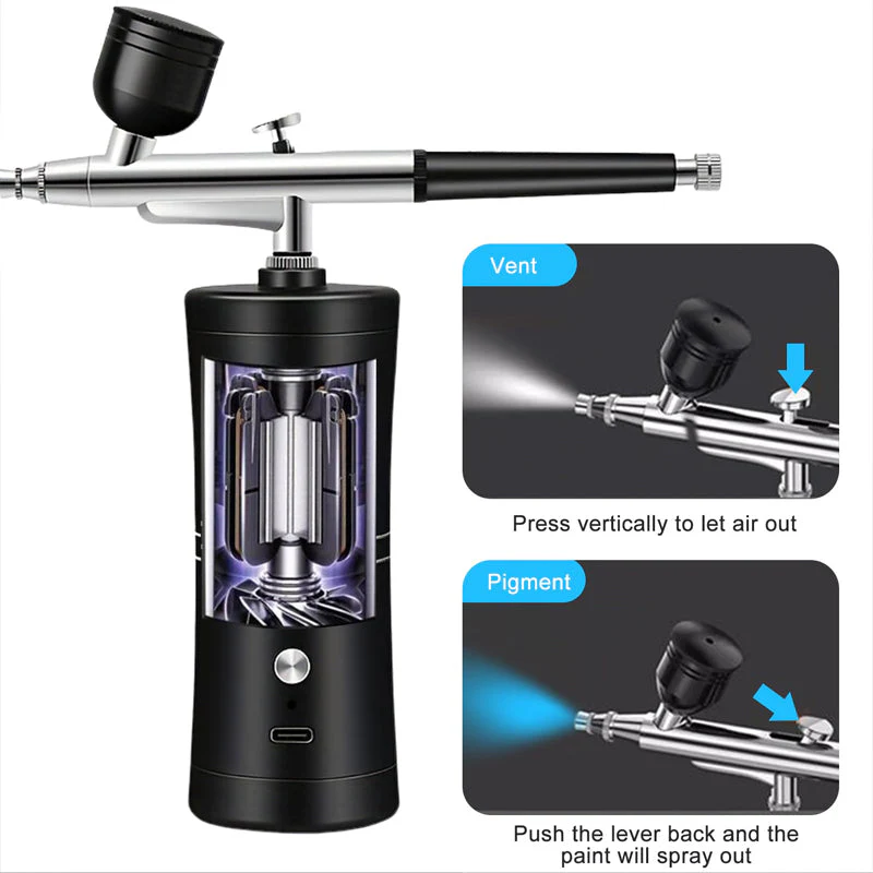 Airbrush Gun and Compressor Kit - Image 11