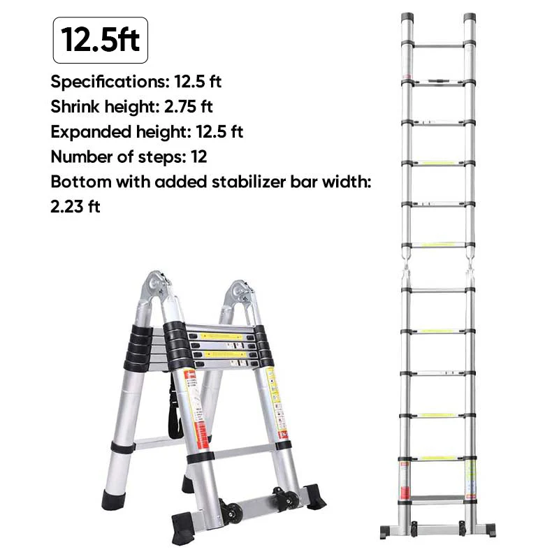 Portable Collapsible Extension Ladder - Image 17