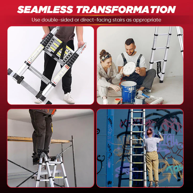Portable Collapsible Extension Ladder - Image 5