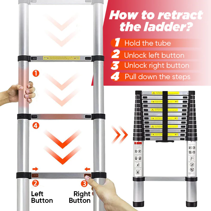 Portable Collapsible Extension Ladder - Image 6