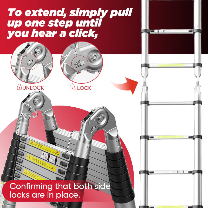 Portable Collapsible Extension Ladder - Image 8