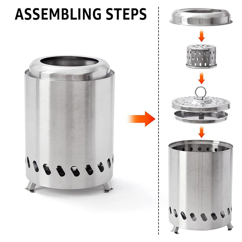 Portable Smokeless Tabletop Firepit - Image 7