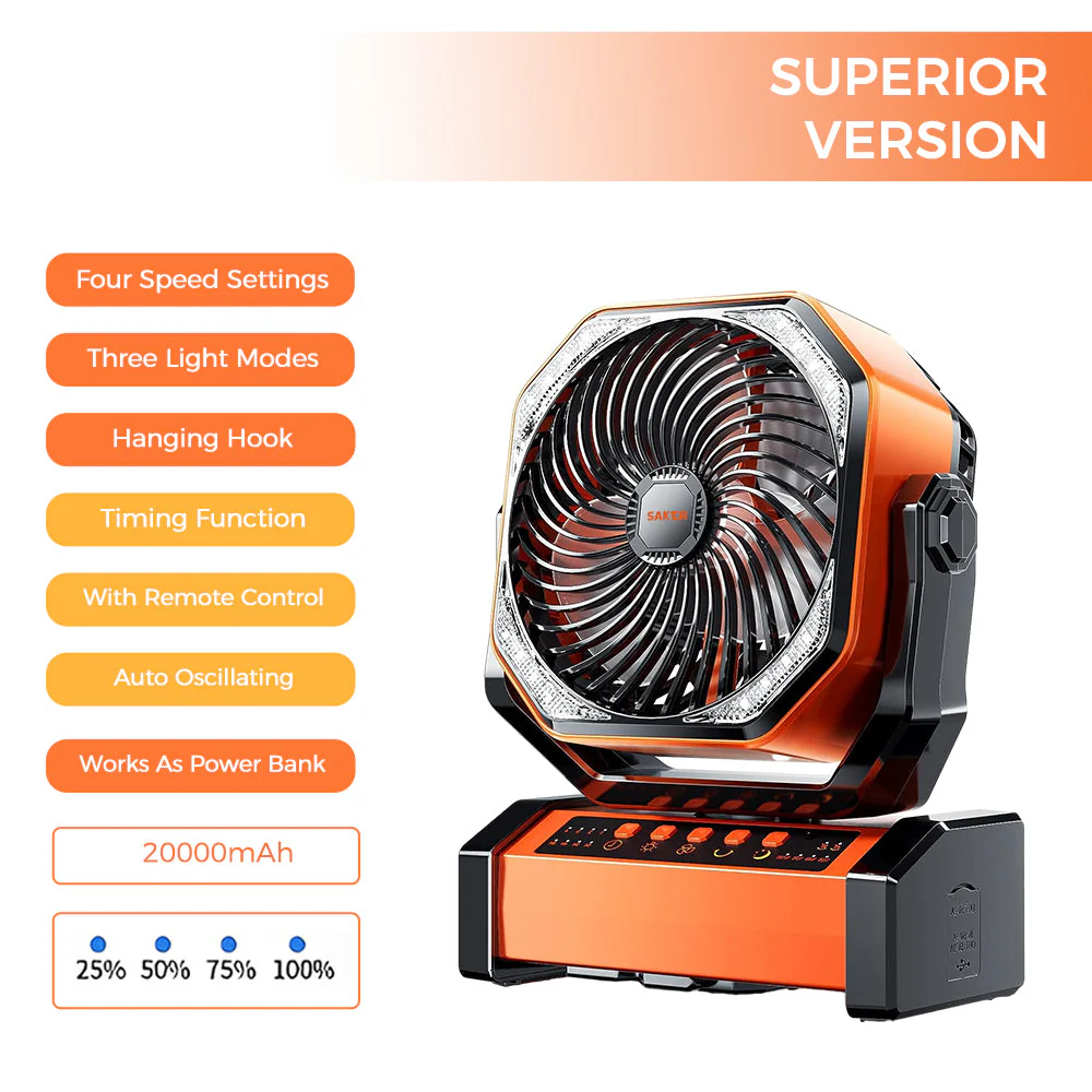 Rechargeable Camping Fan - Image 5