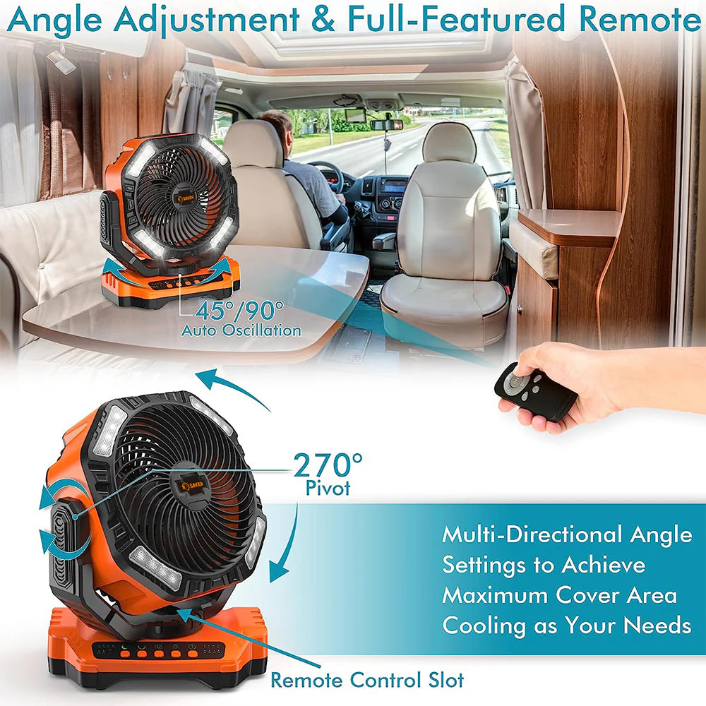 Rechargeable Camping Fan - Image 9