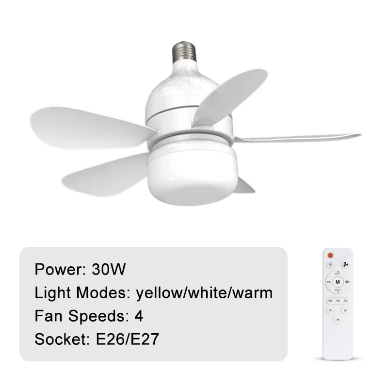 Ceiling Fan with Remote & LED Light - Image 10