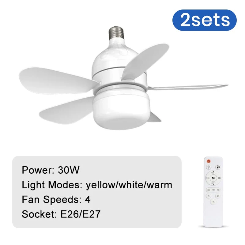 Ceiling Fan with Remote & LED Light - Image 12