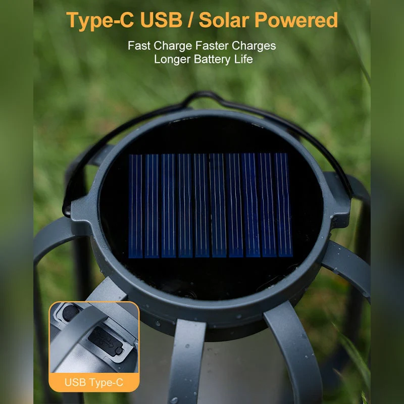 Solar lantern outdoor light with 4 Modes - Image 4