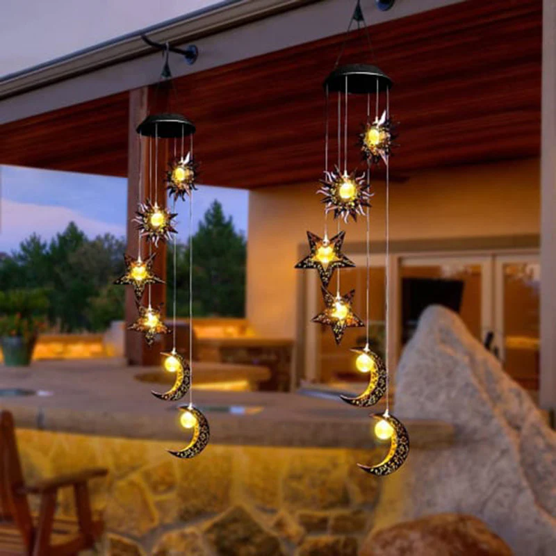 Sun Moon Star Solar Hanging Lights - Image 6