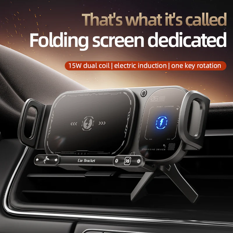 Wireless Charging Rotating Car Mount - Image 3