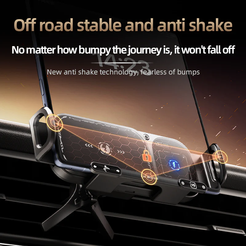 Wireless Charging Rotating Car Mount - Image 7