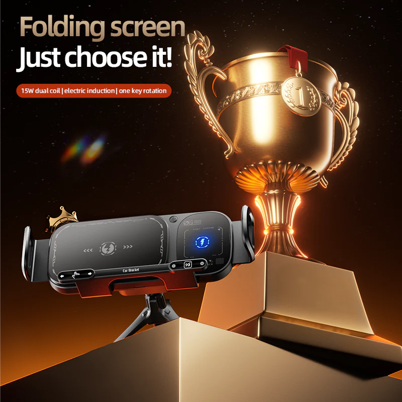 Wireless Charging Rotating Car Mount - Image 9